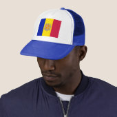 Patriottische vlag van Andorra Trucker Pet (In situ)