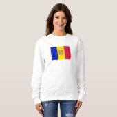Patriottische vlag van Andorra Trui (Voorkant volledig)