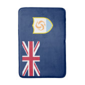 Patriottische vlag van Anguilla Badmat (Voorkant Verticaal)