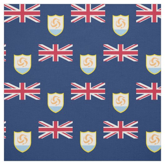 Patriottische vlag van Anguilla Stof (Swatch)
