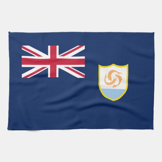 Patriottische vlag van Anguilla Theedoek (Horizontaal)