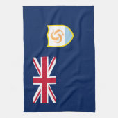 Patriottische vlag van Anguilla Theedoek (Verticaal)