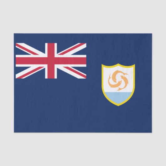 Patriottische vlag van Anguilla Tissuepapier (Voorkant)