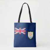 Patriottische vlag van Anguilla Tote Bag (Voorkant)