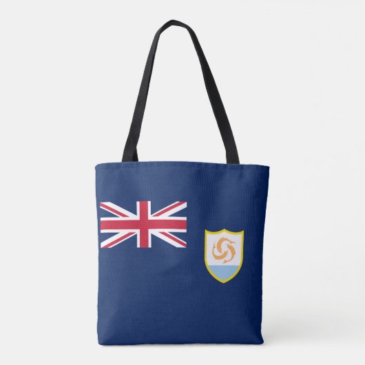 Patriottische vlag van Anguilla Tote Bag (Achterkant)