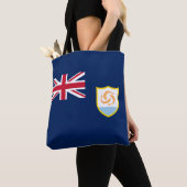 Patriottische vlag van Anguilla Tote Bag (Dichtbij)