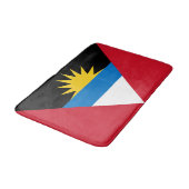 Patriottische vlag van Antigua en Barbuda Badmat (Gekanteld)