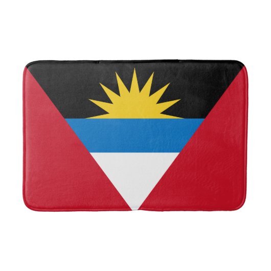Patriottische vlag van Antigua en Barbuda Badmat (Voorkant)