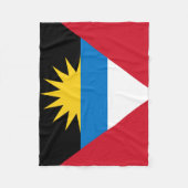 Patriottische vlag van Antigua en Barbuda Fleece Deken (Voorkant)