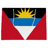 Patriottische vlag van Antigua en Barbuda Groot Cadeauzakje (Voorkant)