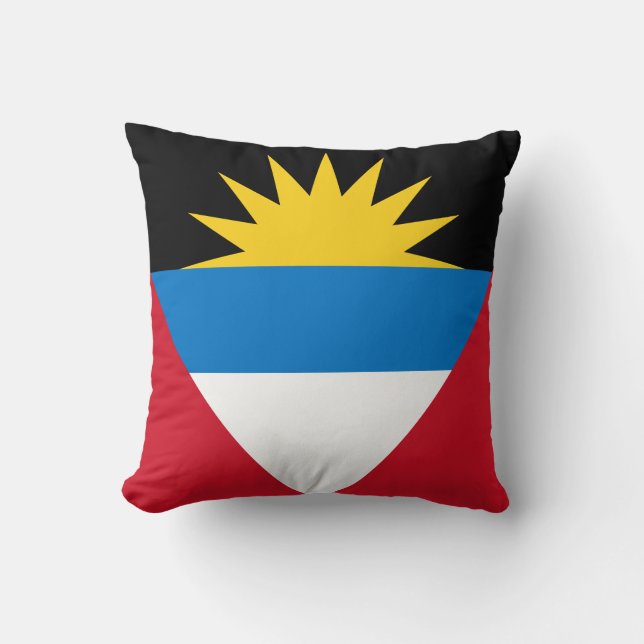 Patriottische vlag van Antigua en Barbuda Kussen (Voorkant)