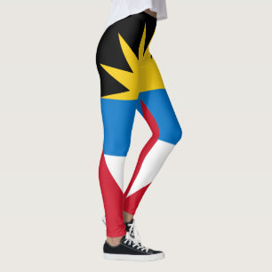 Patriottische vlag van Antigua en Barbuda Leggings