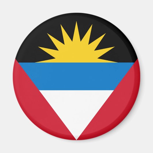 Patriottische vlag van Antigua en Barbuda Magneet (Voorkant)