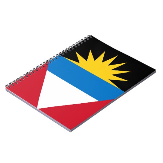 Patriottische vlag van Antigua en Barbuda Notitieboek (Linkerzijde)