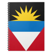 Patriottische vlag van Antigua en Barbuda Notitieboek (Voorkant)