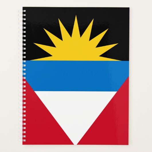 Patriottische vlag van Antigua en Barbuda Planner (Voorkant)