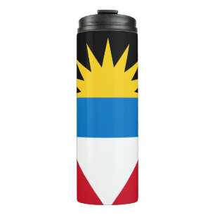 Patriottische vlag van Antigua en Barbuda Thermosbeker