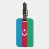 Patriottische vlag van Azerbeidzjan Bagagelabel (Voorkant verticaal)