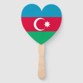 Patriottische vlag van Azerbeidzjan Handwaaier (Achterkant)