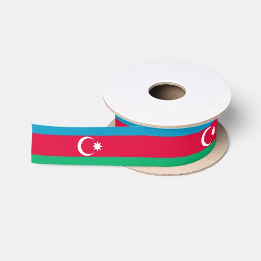 Patriottische vlag van Azerbeidzjan Satijnen Lint (Spoel)