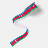 Patriottische vlag van Azerbeidzjan Satijnen Lint (Achterkant)