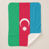 Patriottische vlag van Azerbeidzjan Sherpa Deken (Voorkant)