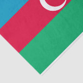 Patriottische vlag van Azerbeidzjan Tissuepapier (Detail)