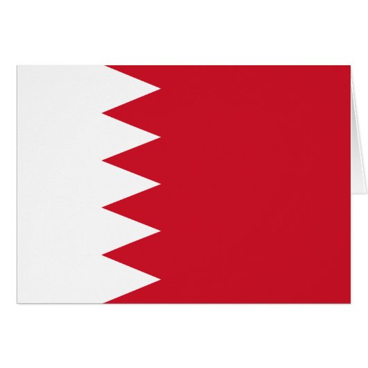 Patriottische vlag van Bahrein (Voorkant Horizontaal)