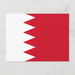 Patriottische vlag van Bahrein ansichtkaart Briefkaart