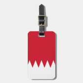 Patriottische vlag van Bahrein Bagagelabel (Voorkant verticaal)