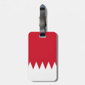 Patriottische vlag van Bahrein Bagagelabel (Achterkant verticaal)