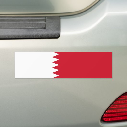 Patriottische vlag van Bahrein Bumpersticker (Op auto)