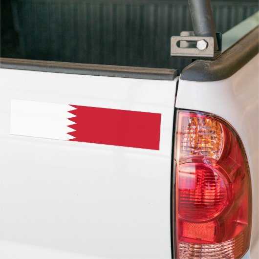 Patriottische vlag van Bahrein Bumpersticker (Op Truck)