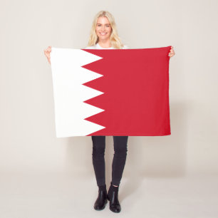 Patriottische vlag van Bahrein Fleece Deken