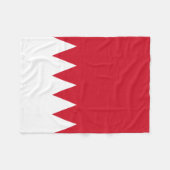 Patriottische vlag van Bahrein Fleece Deken (Voorkant (Horizontaal))