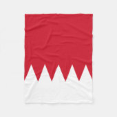 Patriottische vlag van Bahrein Fleece Deken (Voorkant)
