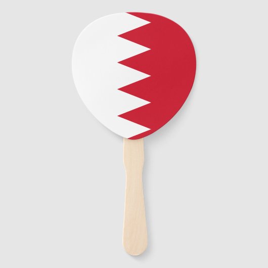 Patriottische vlag van Bahrein Handwaaier (Voorkant)