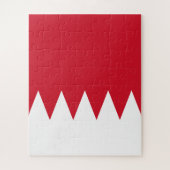 Patriottische vlag van Bahrein Legpuzzel (Verticaal)