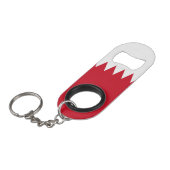 Patriottische vlag van Bahrein Mini Flessenopener (Voorkant Gekanteld)