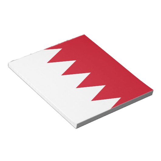Patriottische vlag van Bahrein Notitieblok (Schuin)