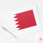 Patriottische vlag van Bahrein Rechthoekige Sticker (Envelop)