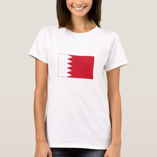 Patriottische vlag van Bahrein T-shirt (Voorkant)