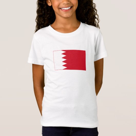 Patriottische vlag van Bahrein T-shirt (Voorkant)