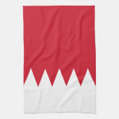 Patriottische vlag van Bahrein Theedoek (Verticaal)