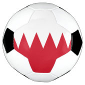 Patriottische vlag van Bahrein voetbal (Gedraaid)