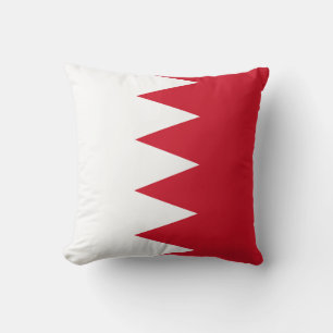 Patriottische vlag van Bahrein Worpkussen Kussen