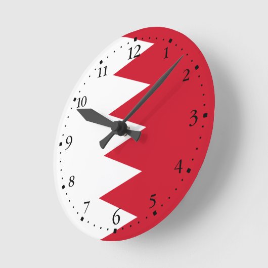 Patriottische vlag van Bahreinse Ronde Klok (Hoek)