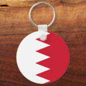 Patriottische vlag van Bahreinse Sleutelhanger (Voorkant)