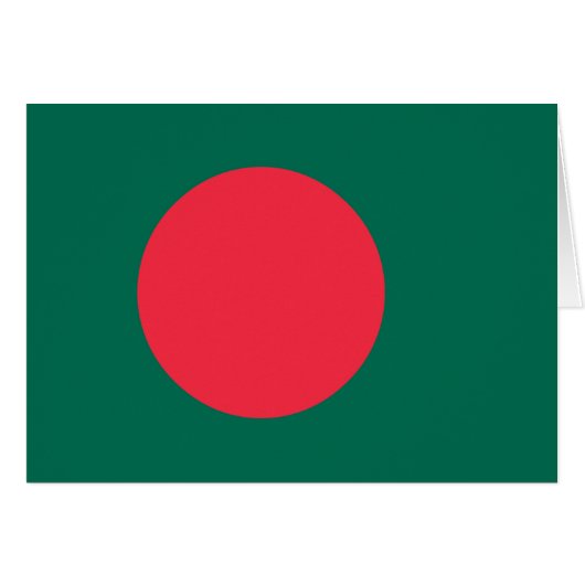 Patriottische vlag van Bangladesh (Voorkant Horizontaal)