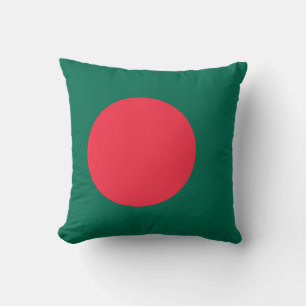 Patriottische vlag van Bangladesh Kussen